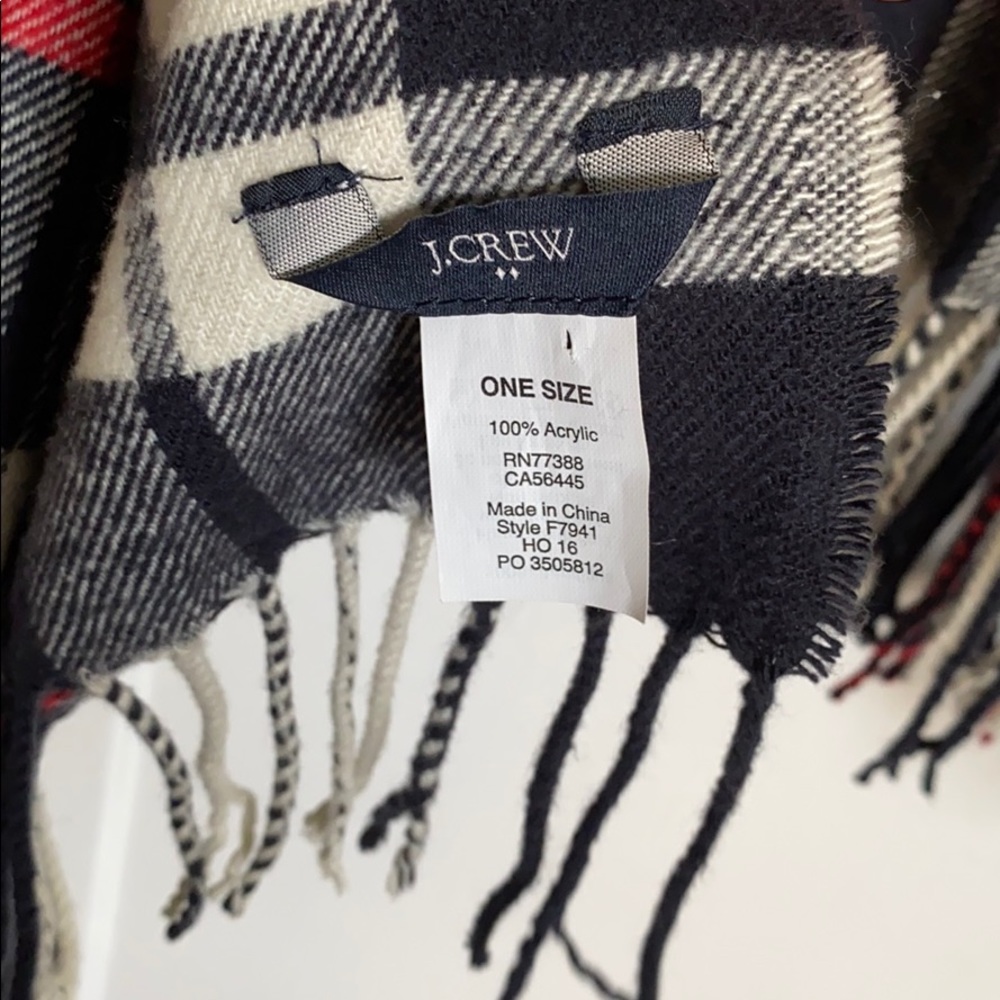 J. Crew Factory Classic Plaid Scarf - Picture 3 of 3
